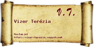 Vizer Terézia névjegykártya